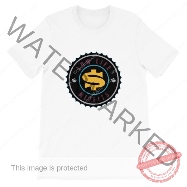 Low Life & Misfit Short-Sleeve Unisex T-Shirt Yellow & Brown